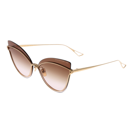 Ochelari de soare Dita DTS515-01 din titan auriu și lentile maro gradient cu forma cat- eye