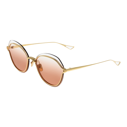 Dita Ochelari de soare DTS519-58-03 NIGHTBIRD-TWO cu rame titan aurii si lentie maro gradient