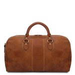 Geanta de voiaj mare din piele naturala Duffle- Lisbona - imagine 4