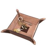 Tava organizator birou din piele- Large - imagine 3