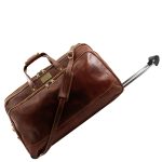 Geantă de voiaj tip trolley Bora Bora din piele naturală – bagaj de cabină - imagine 2