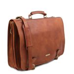Geanta business Messenger din piele naturala- Ancona - imagine 2