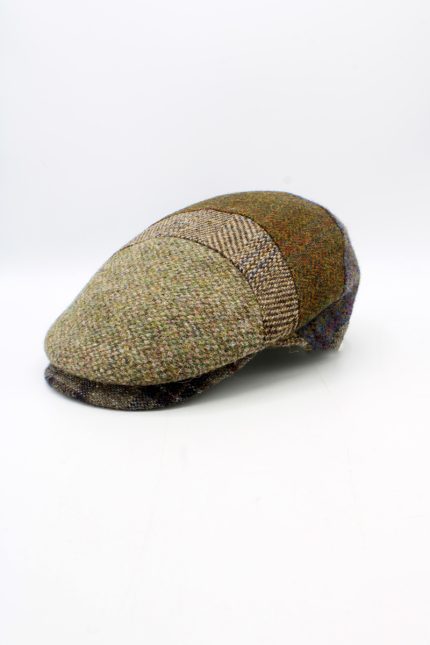 Bască bărbați Harris Tweed lână virgină 100%- Hologramme 18221MA-Marron