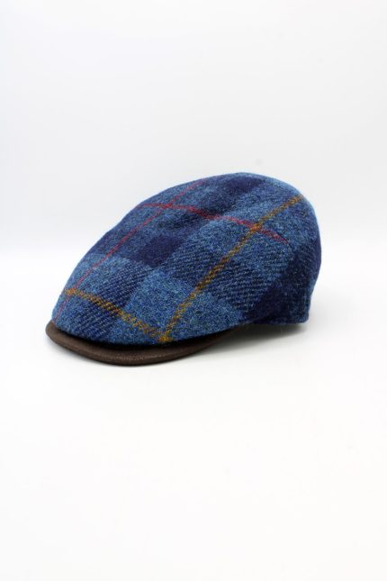 Bască bărbați Harris Tweed lână virgină 100%- Hologramme 18500MI-Marine