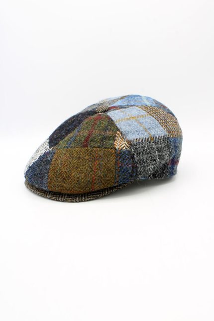 Sapca Newsboy Harris Tweed lână virgină 100%- Hologramme 18502MA