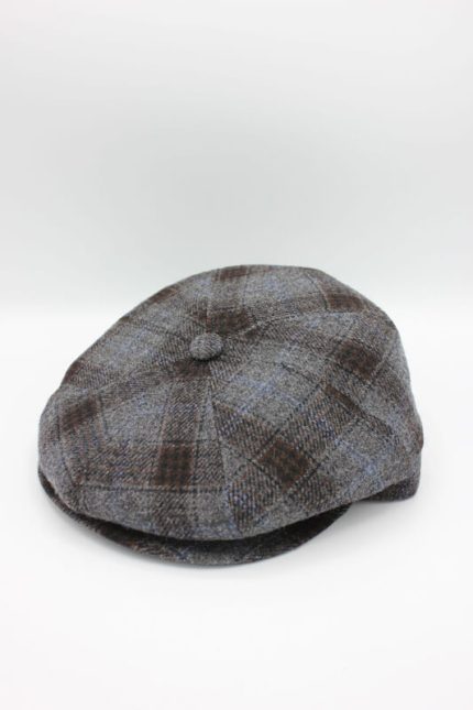 Șapcă englezească Newsboy din lână 100%- Hologramme 49327- Gri