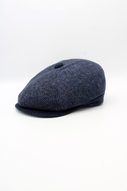 Sapca englezeasca Newsboy din lână 100%, bleumarin