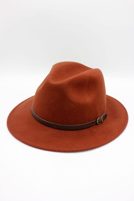 Palarie 100% lana Art 02 Rust- made in Italy