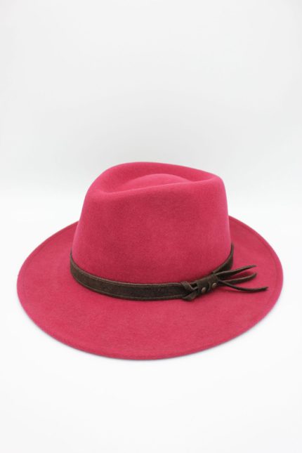 Palatie fedora 100% lnaArt 181054-Rubino, made in Italy