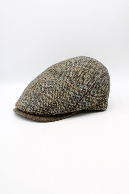 Basca bărbați din lână 100%, model herringbone