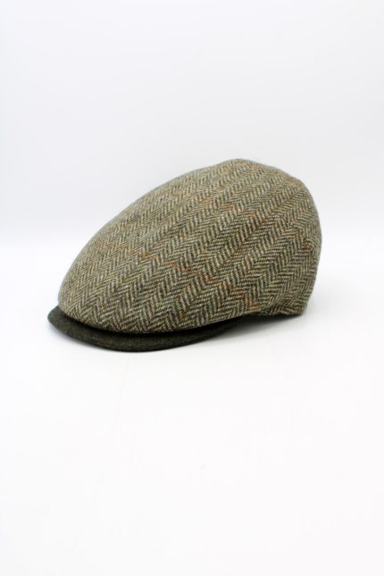 Basca bărbați din lână 100%, model herringbone